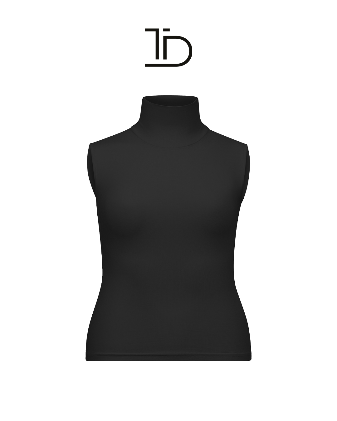 Basic Turtleneck Bodysuit Black