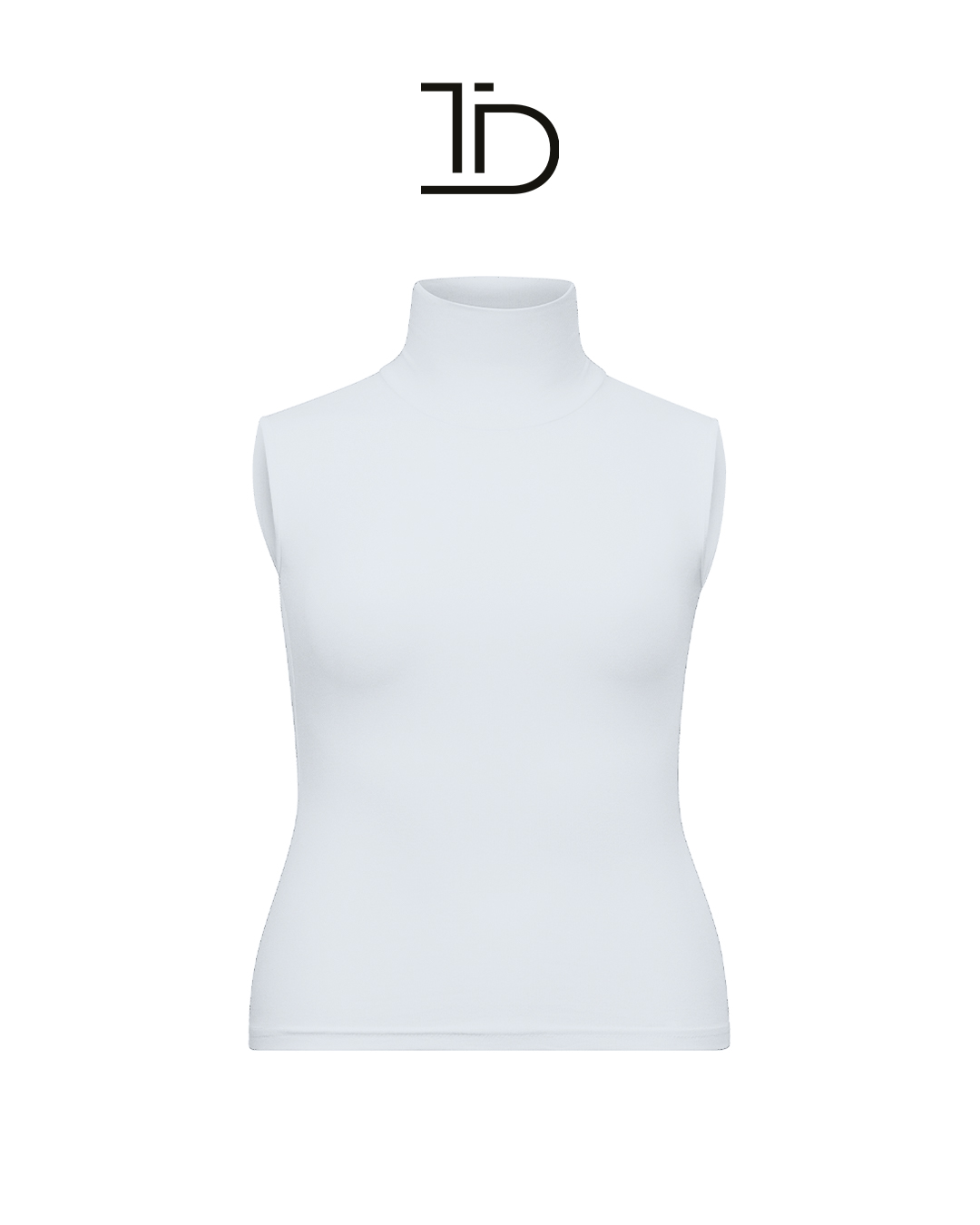 Basic Turtleneck Bodysuit White