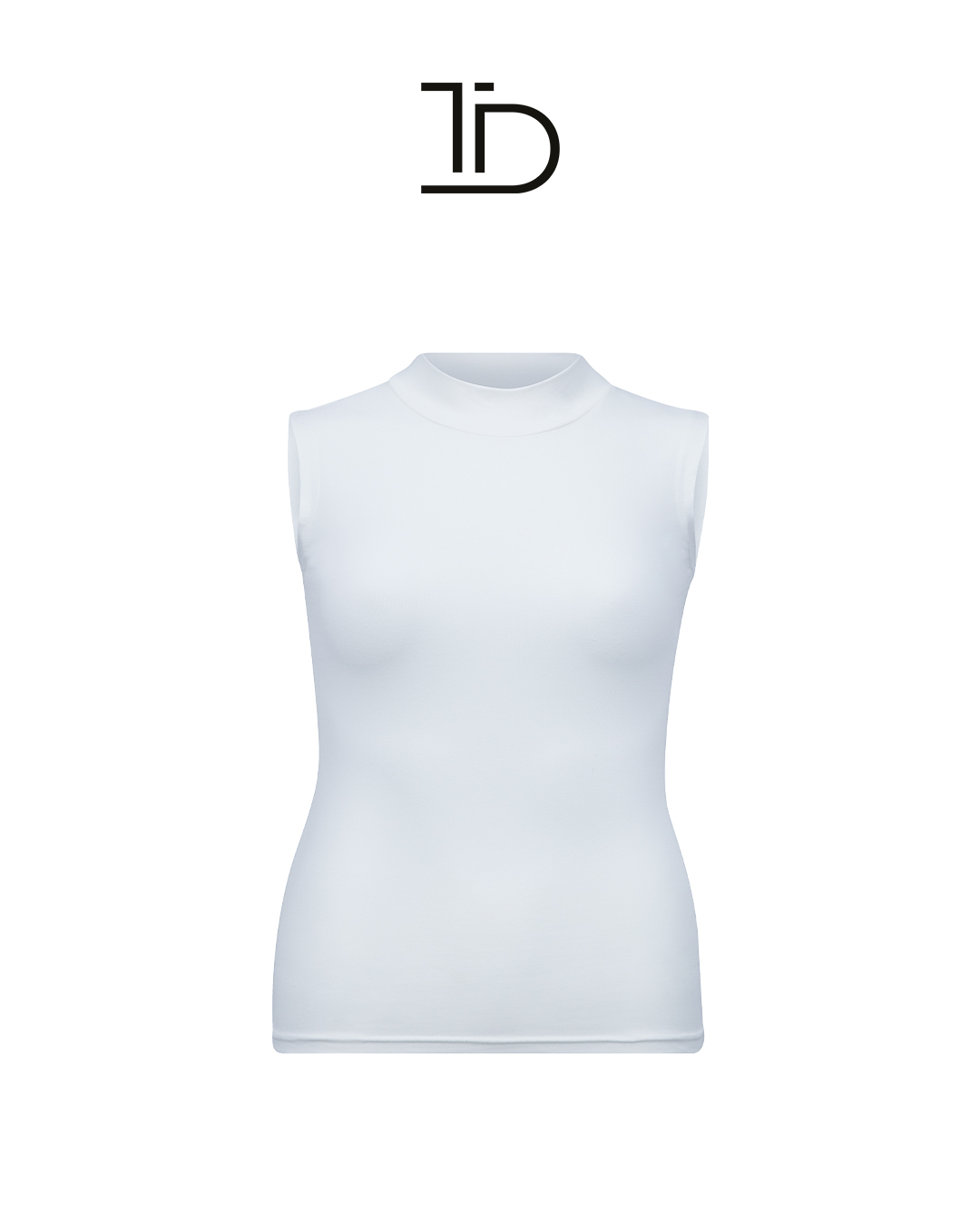 Basic Mock Neck Bodysuit White